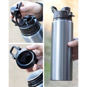28oz Aluminum Drink Bottle Threaded Flip-Top Latching Lid w/ Handle , Surge
